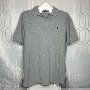 Polo Ralph Lauren Classic Fit Heather Grey Piqué Polo Shirt XL